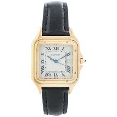 Cartier Panther 18 Karat Yellow Gold Men's Quartz Watch with Date W25014B9