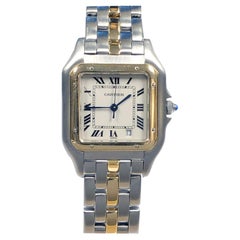 Cartier Panther 18k and Stainless Steel mid size Quartz Wrist Watch