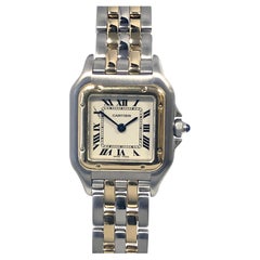 Cartier Panther 18k and Steel Ladies Quartz Wrist Watch