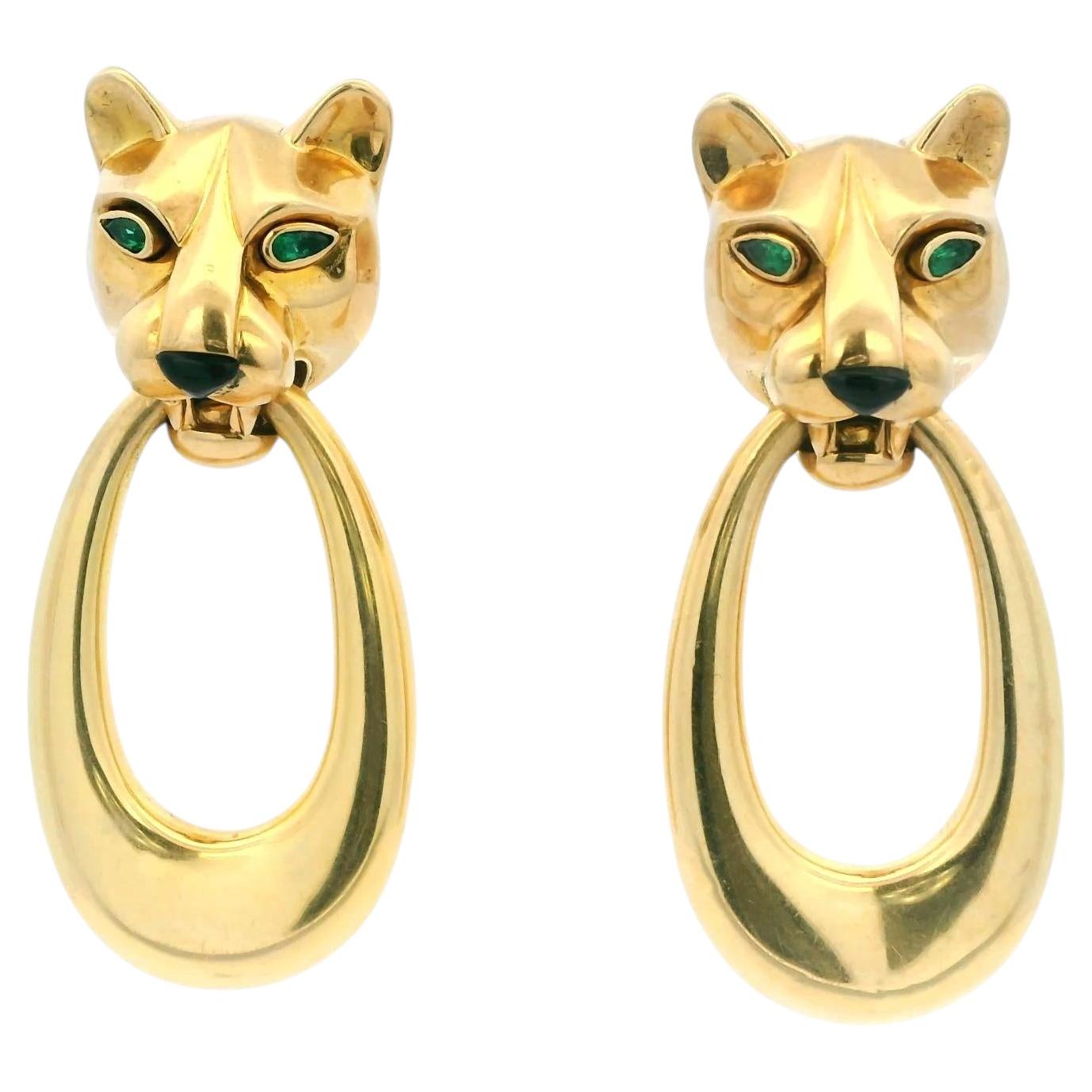 Alzaportes «Panther» de Cartier en oro amarillo de 18 quilates con diseño «Day & Night»