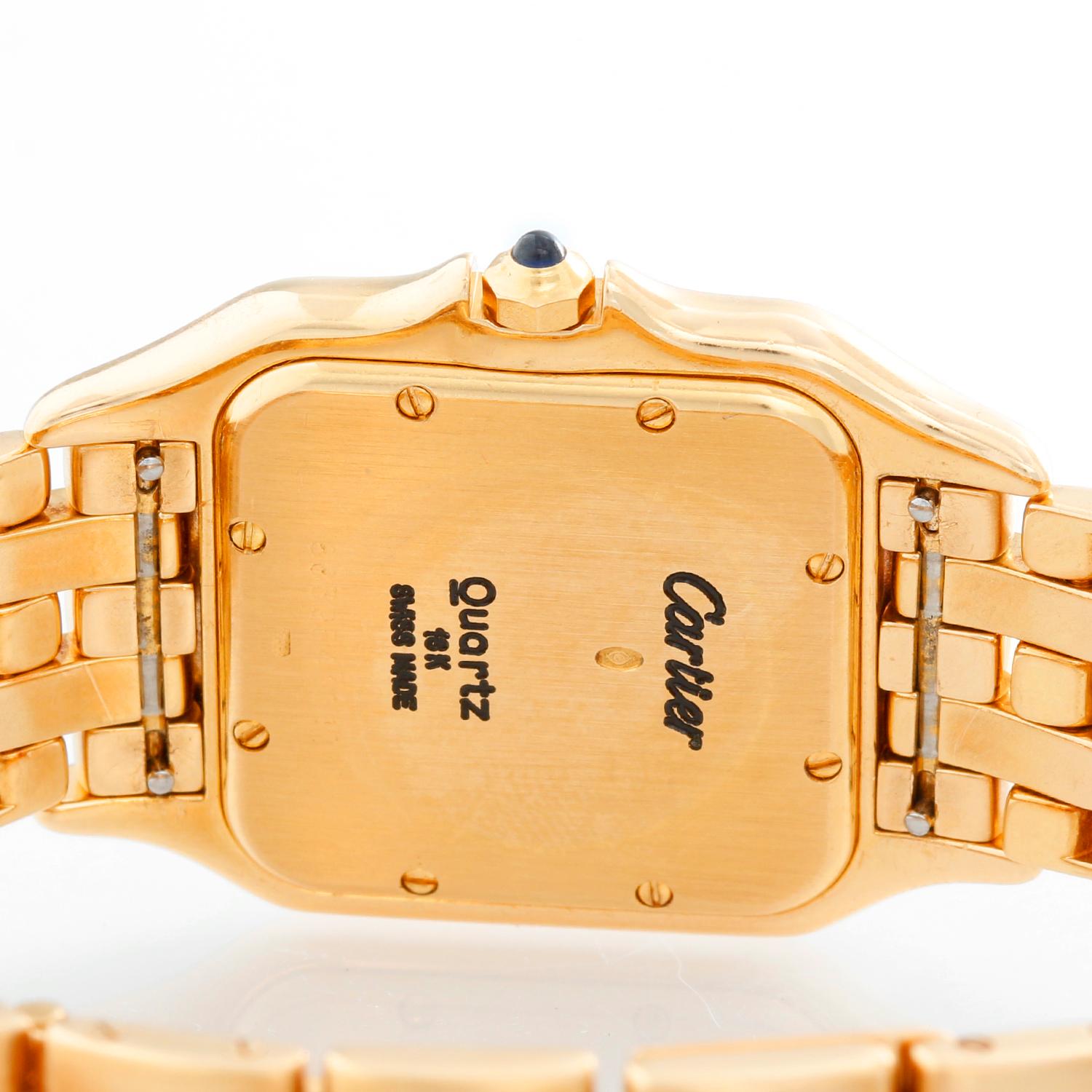 Cartier Panther 18 Karat Yellow Gold Men's Quartz Watch with Date 1