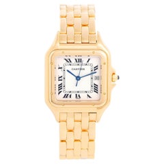 Cartier Panther 18k Gelbgold Herren-Quarzuhr mit Datum W25014B9