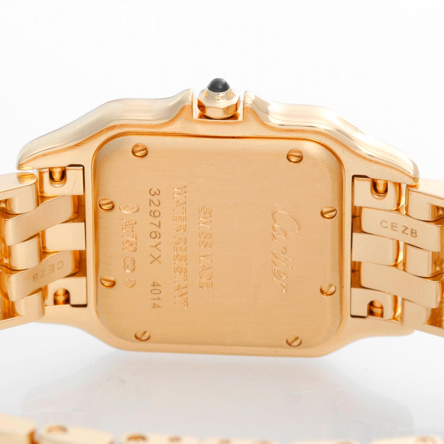 Women's Cartier Panther 18 Karat Yellow Gold Midsize Watch WGPN0009
