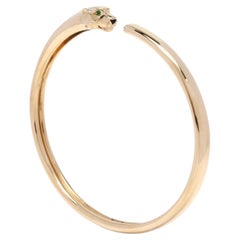 Cartier Panther Bracelet, 18k Yellow Gold, Black Onyx and Tsavorite Garnet