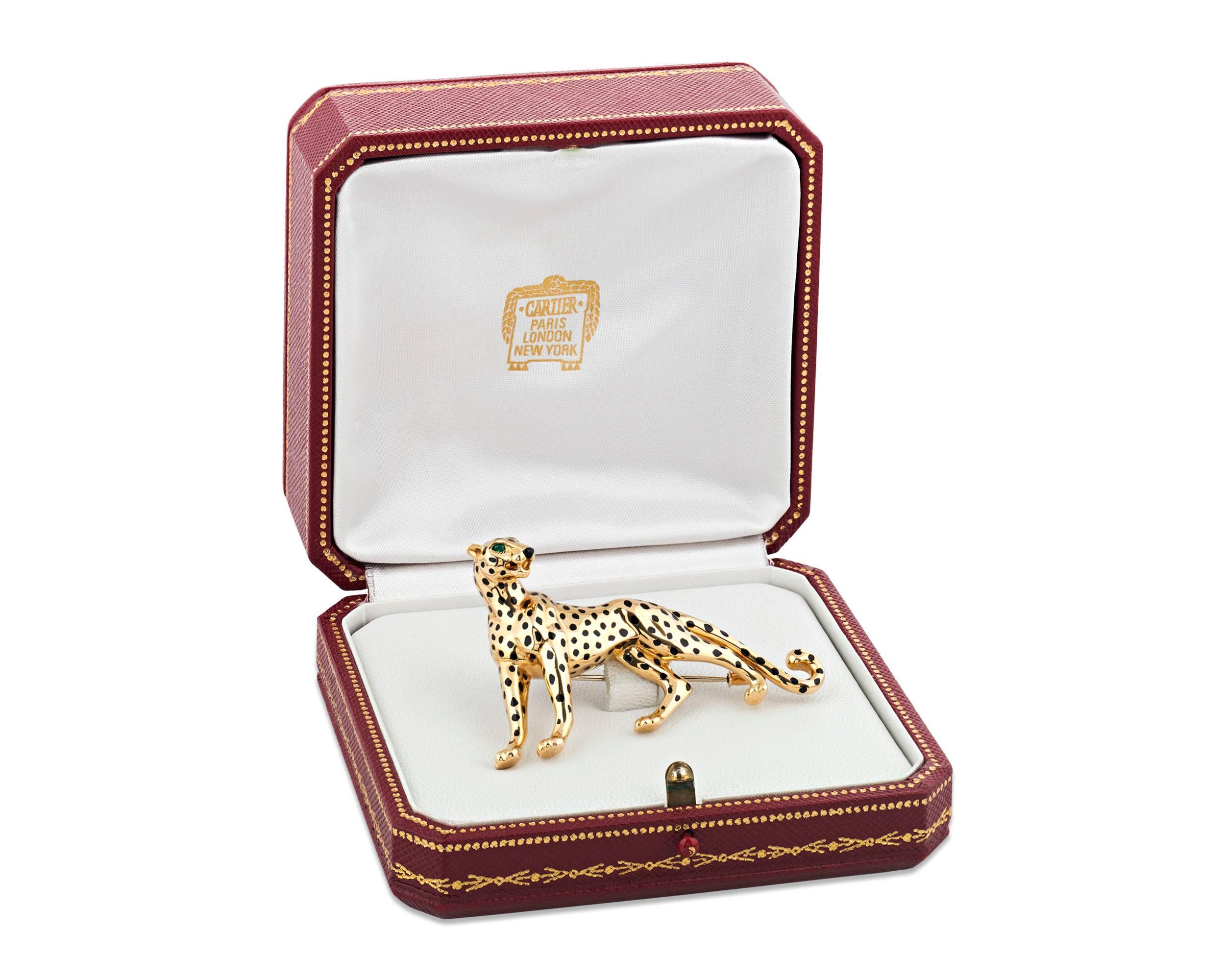 cartier lion brooch