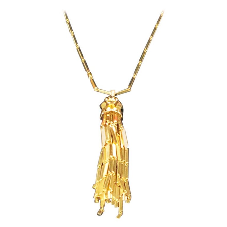 Cartier Panther De Cartier Large Yellow Gold and Gemstone Necklace at ...