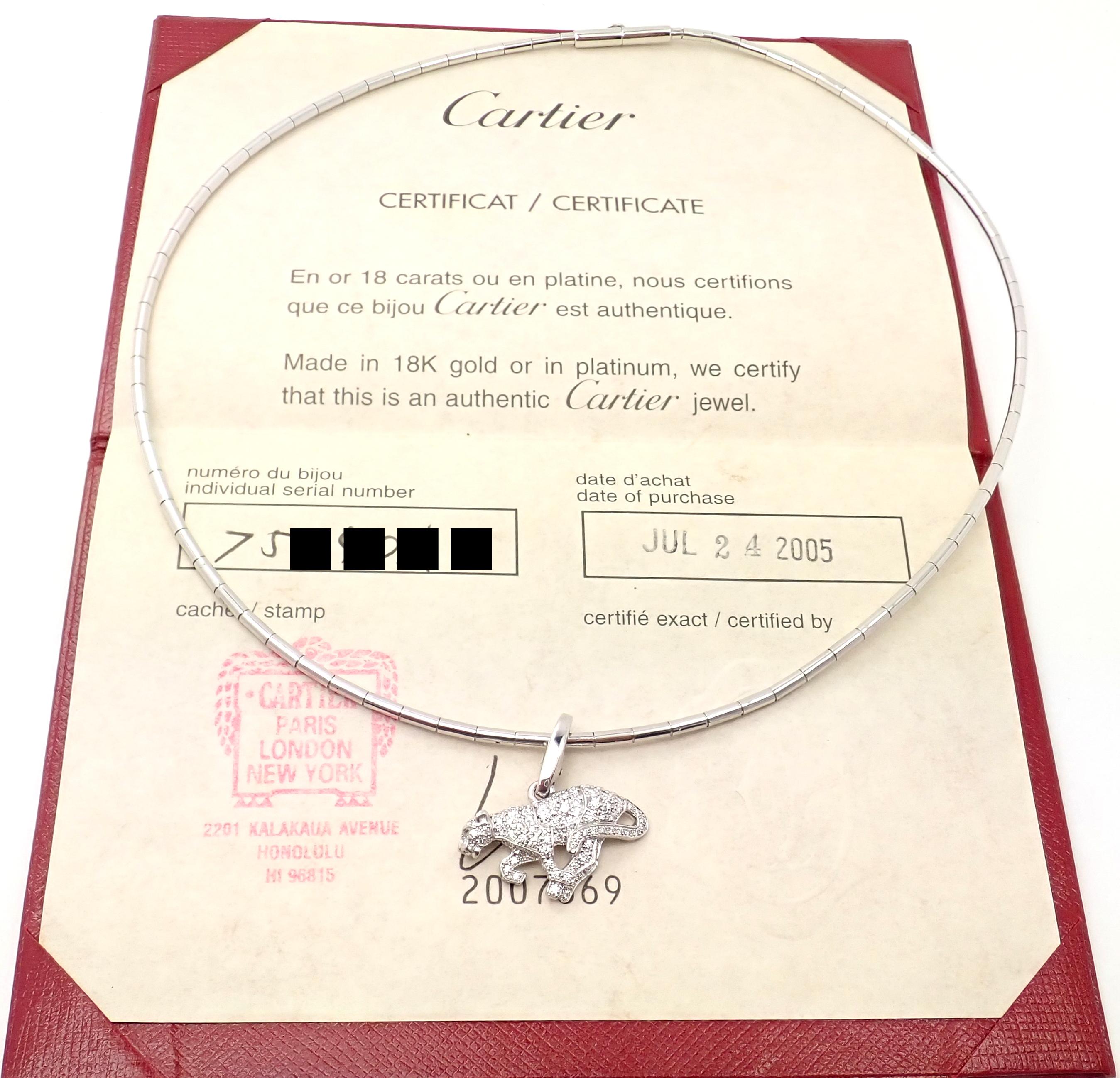 cartier panther necklace