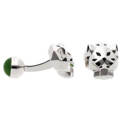 CARTIER Panther Head Decor Cufflinks