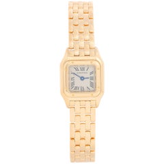 Cartier Panther Ladies 18 Karat Yellow Gold Panthere Watch W25034B9 1130 Mini