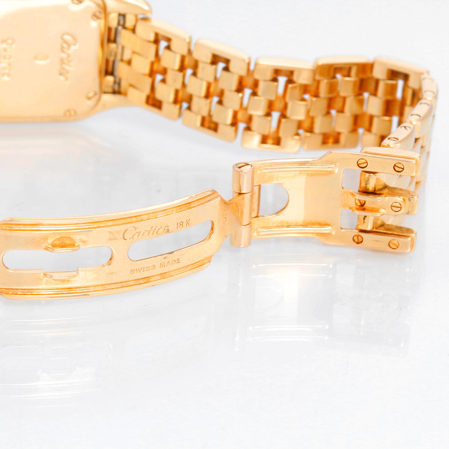 Women's Cartier Panther Ladies 18k Yellow Gold Diamond Watch
