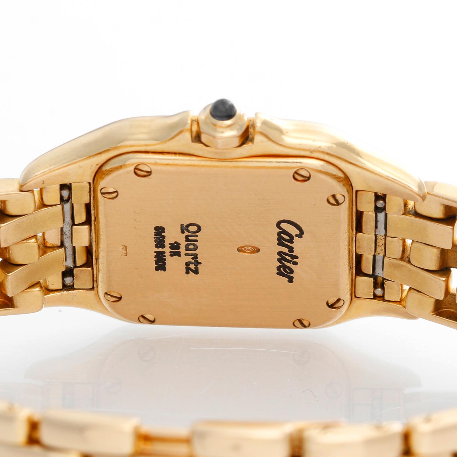Women's Cartier Panther Ladies 18 Karat Yellow Gold Panthere Watch W25022B9
