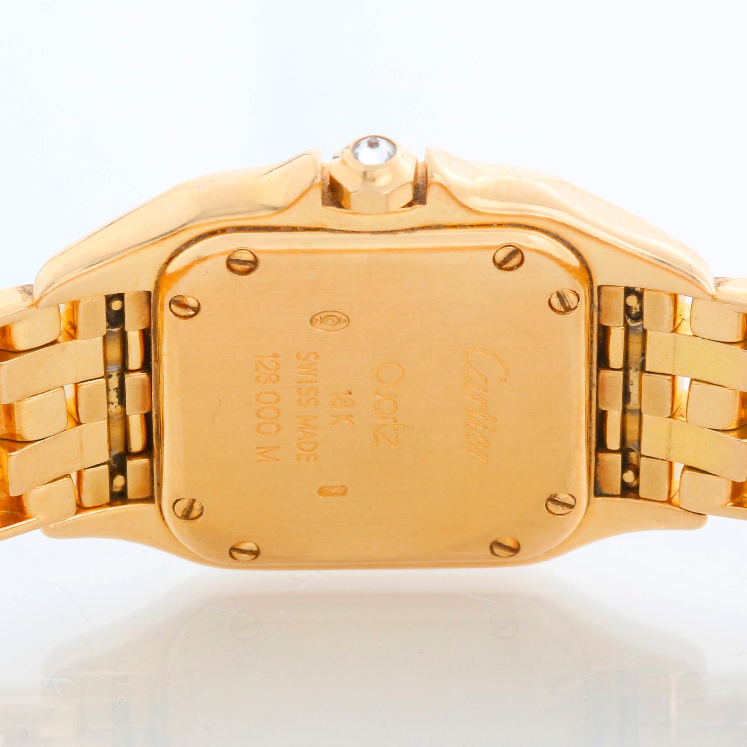 Cartier Panthère pour femmes en or jaune 18 carats pavé de diamants et nacre de Tahiti W en vente 1