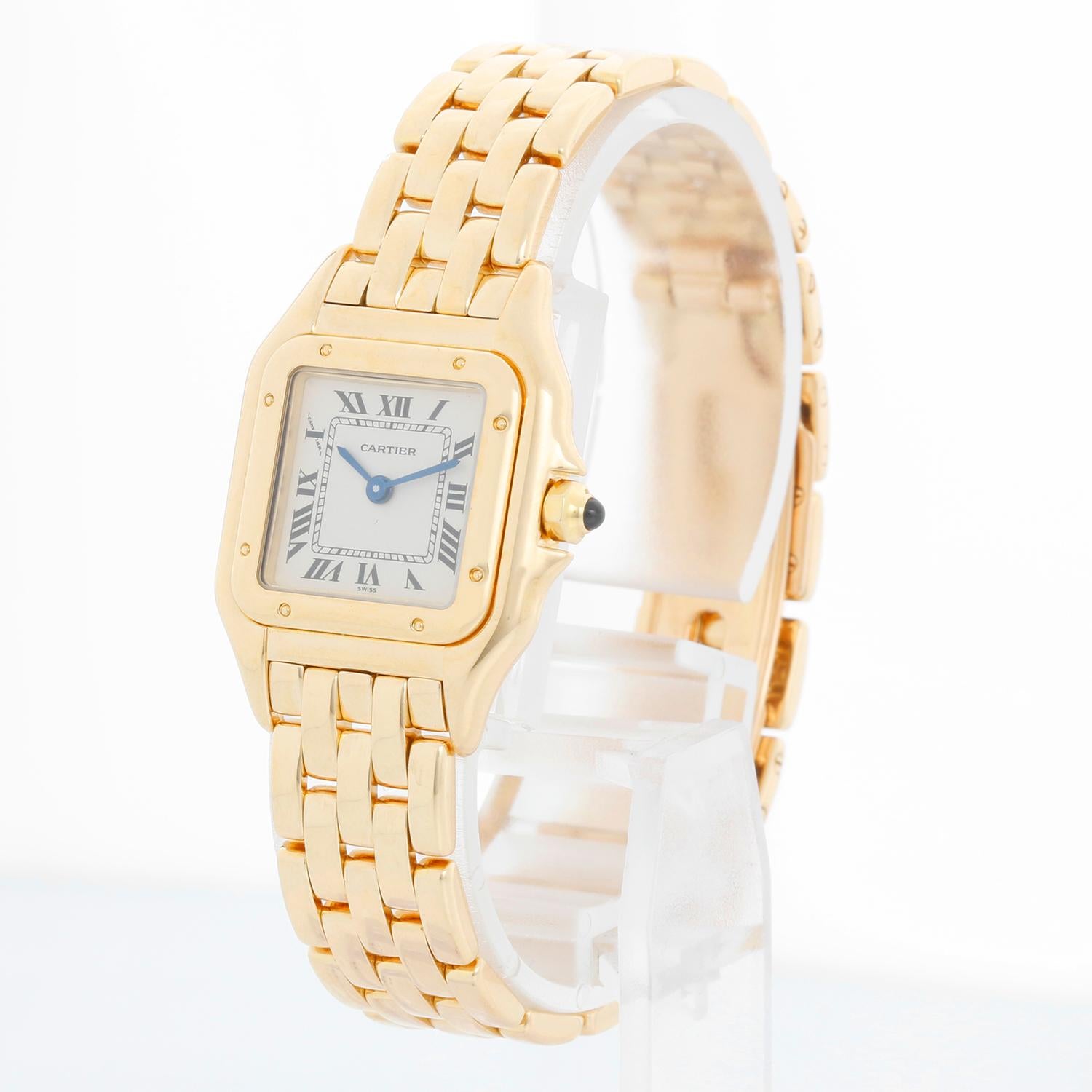 Women's Cartier Panther Ladies 18k Yellow Gold Watch 1070 W25022B9