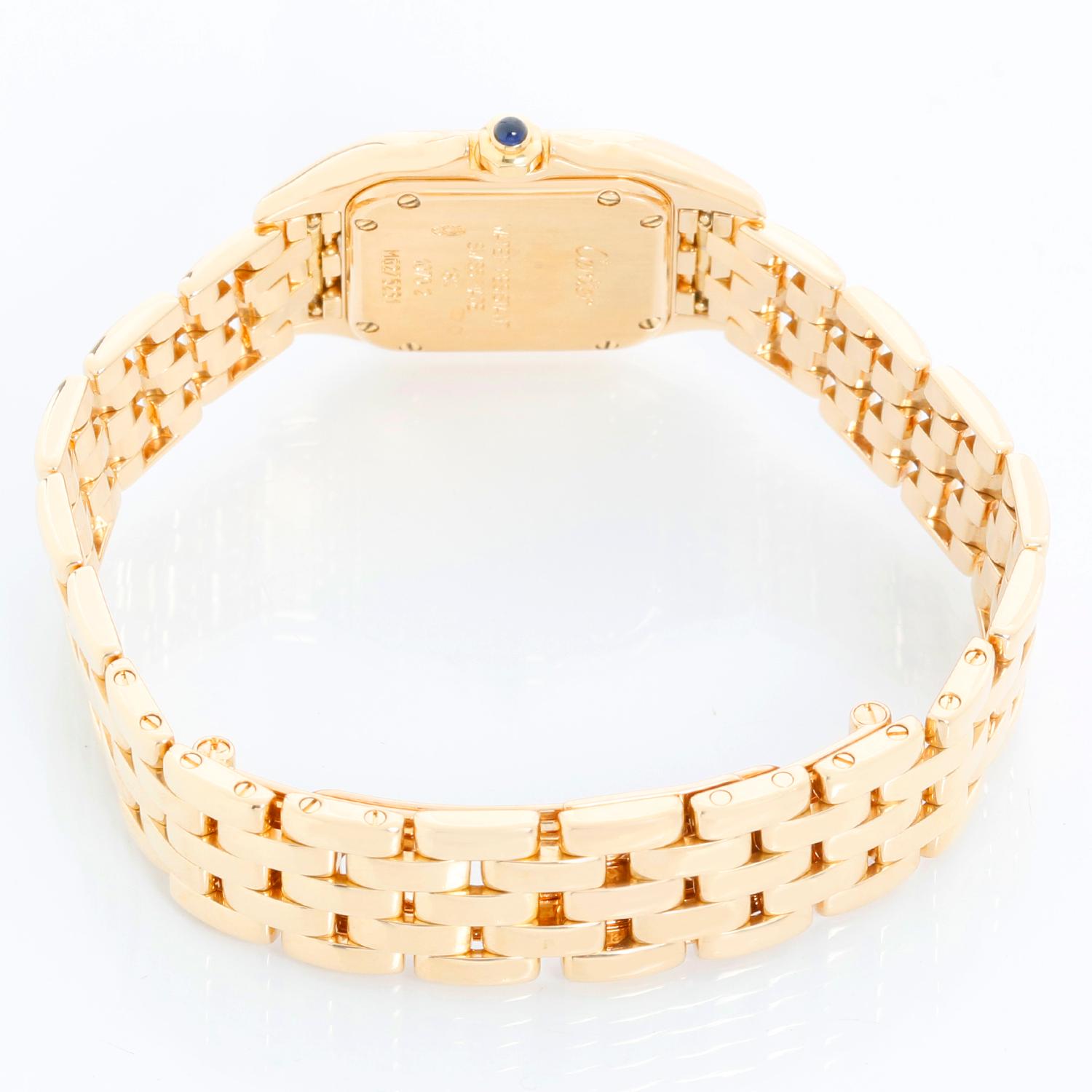 Cartier Panther Ladies 18k Yellow Gold Watch 1070 W25022B9 2