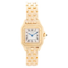 Cartier Panther Ladies 18k Yellow Gold Watch 1070 W25022B9