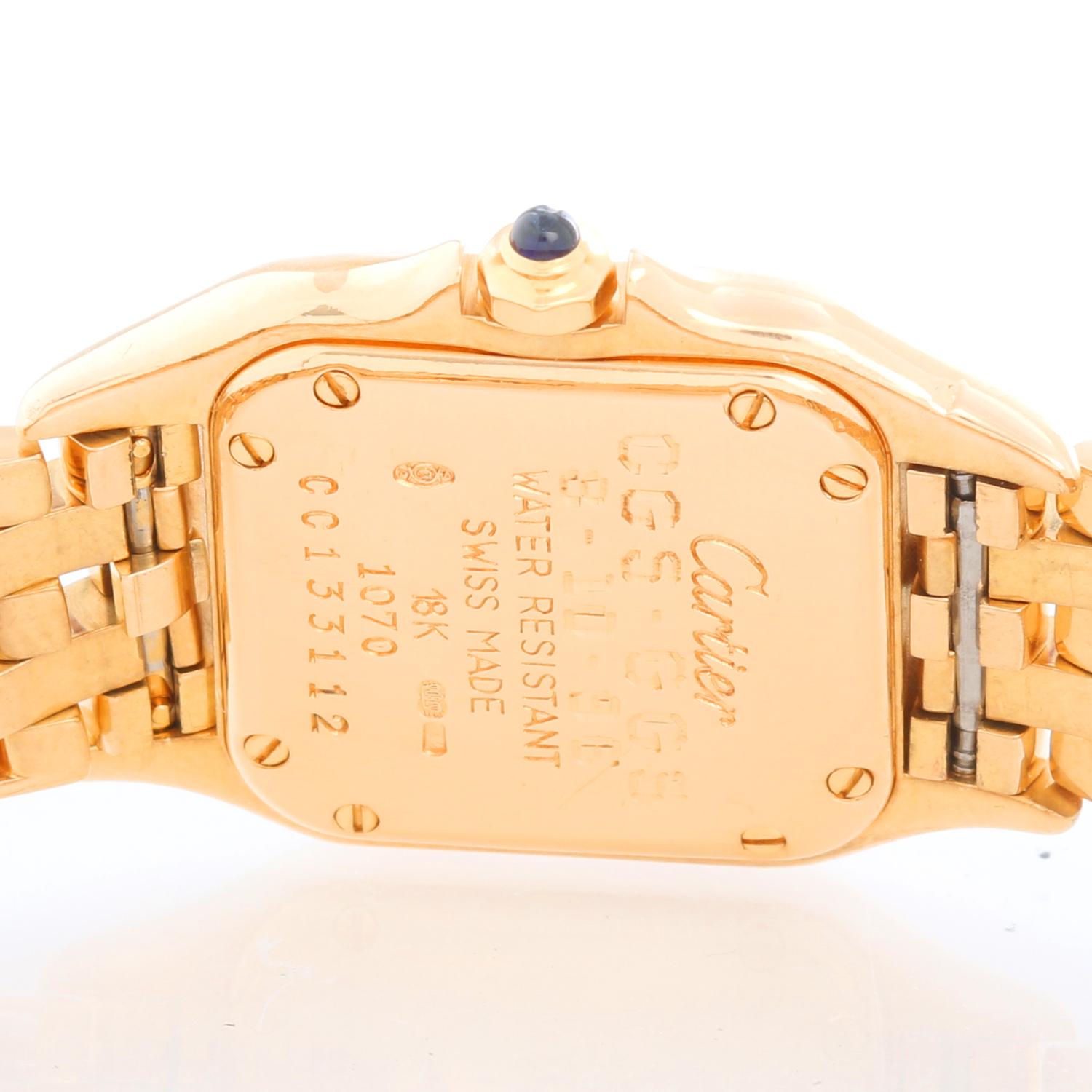 Women's Cartier Panther Ladies 18k Yellow Gold Watch