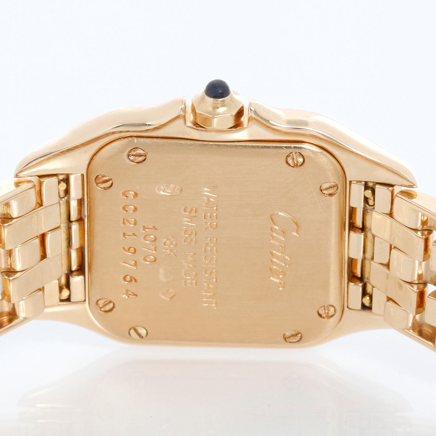Women's Cartier Panther Ladies 18k Yellow Gold Watch W25022B9 1070