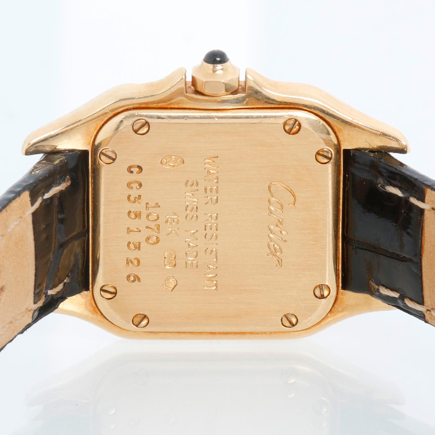 Cartier Panther Ladies 18k Yellow Gold Watch W25022B9 1070 For Sale 1