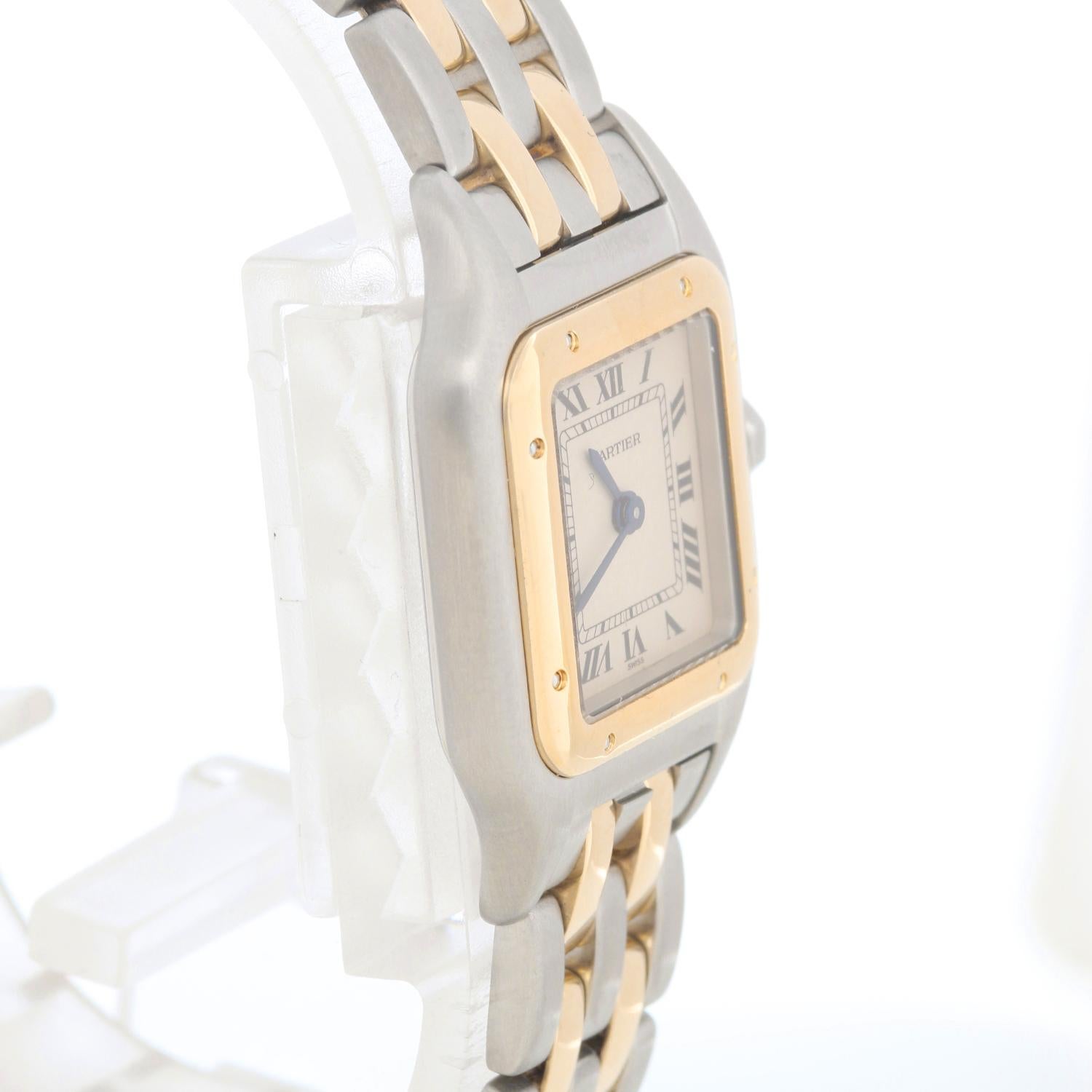 Cartier Panther Ladies 2-Tone 2-Row Steel & Gold Watch W25029B6 6
