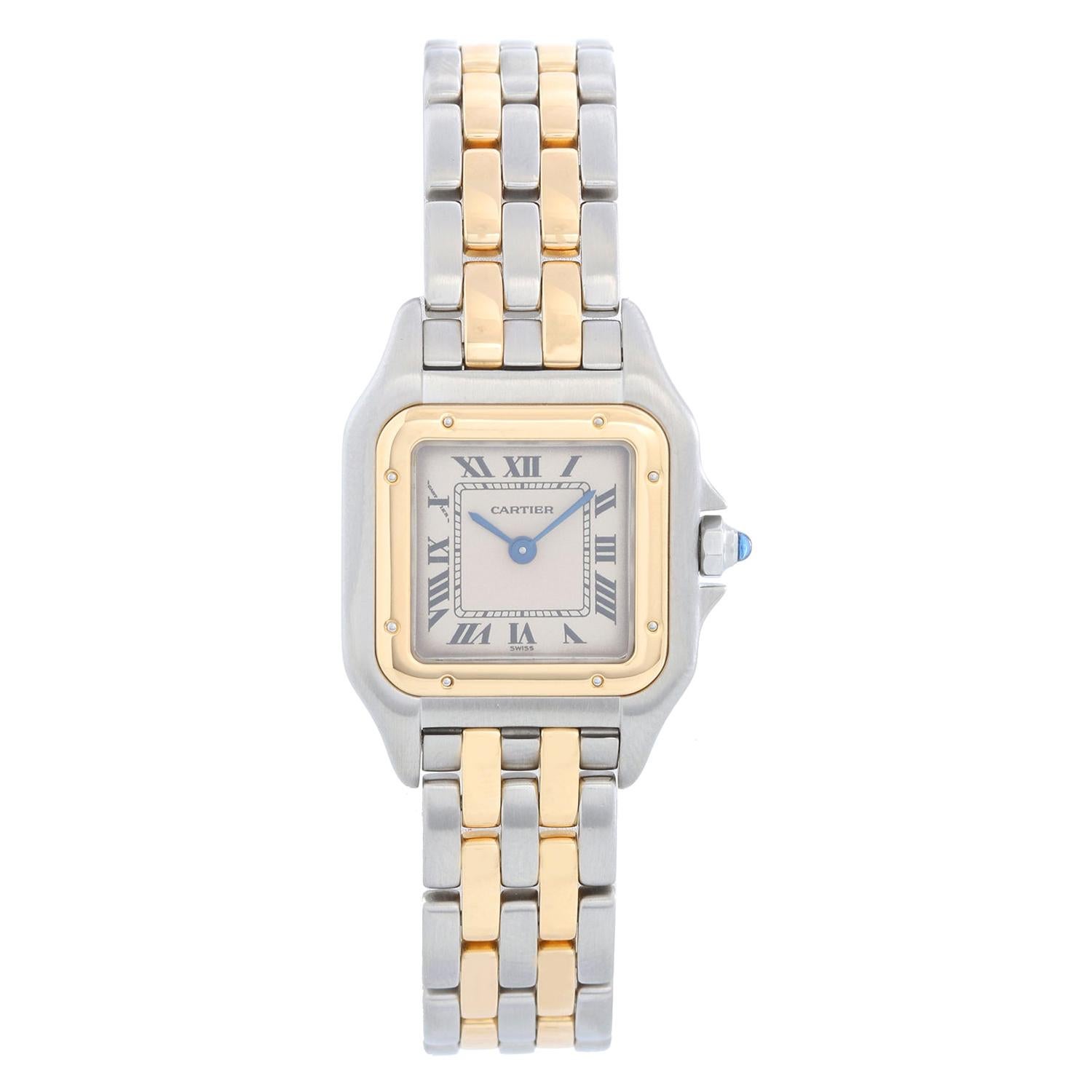 Cartier Panther Ladies 2-Tone 2-Row Steel & Gold Watch W25029B6