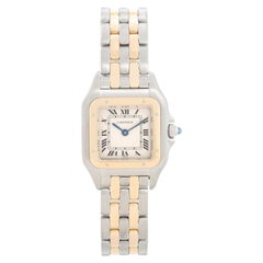 Cartier Panther Ladies 2-Tone 2-Row Steel & Gold Watch W25029B6