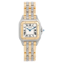 Cartier Panther Ladies 2-Tone 3-Row Steel & Gold Watch