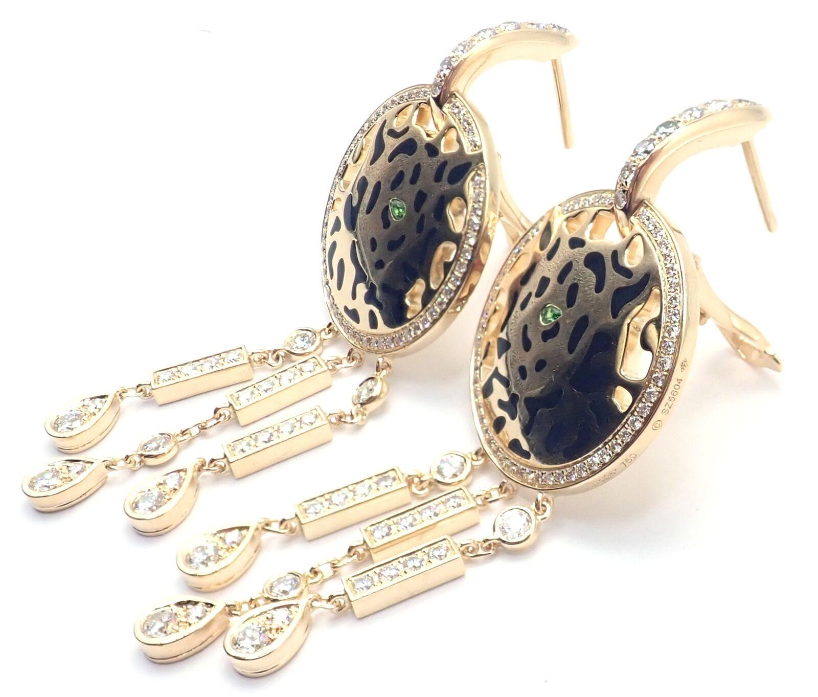 cartier earrings panther