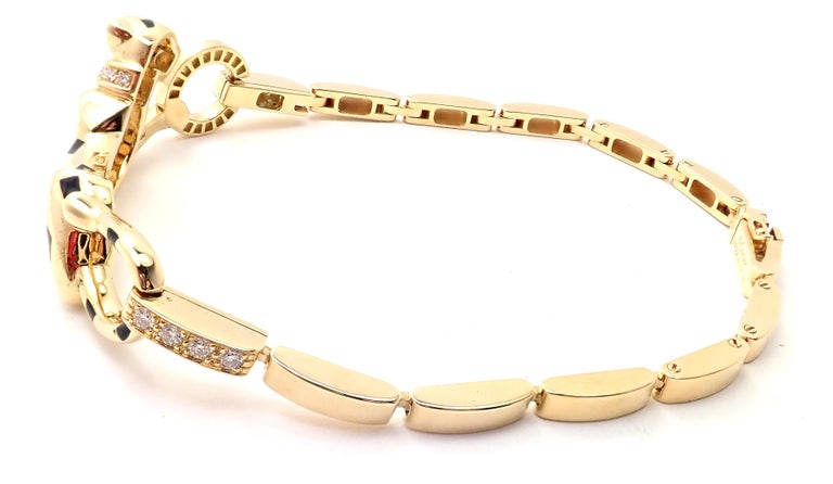 CARTIER Fancy Yellow Diamond Panther Bracelet – Yafa Signed Jewels