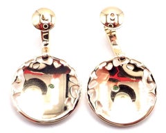 Orecchini Cartier Panther Panthere Laccato Tsavorite Granato Oro Giallo