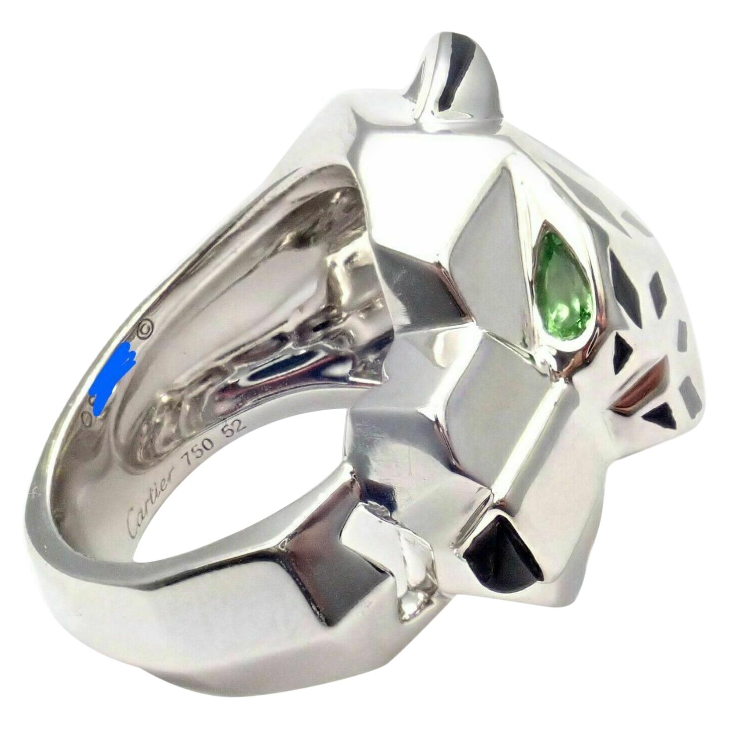 Emerald Crystal Panther Ring (Silver) – Love Stylize