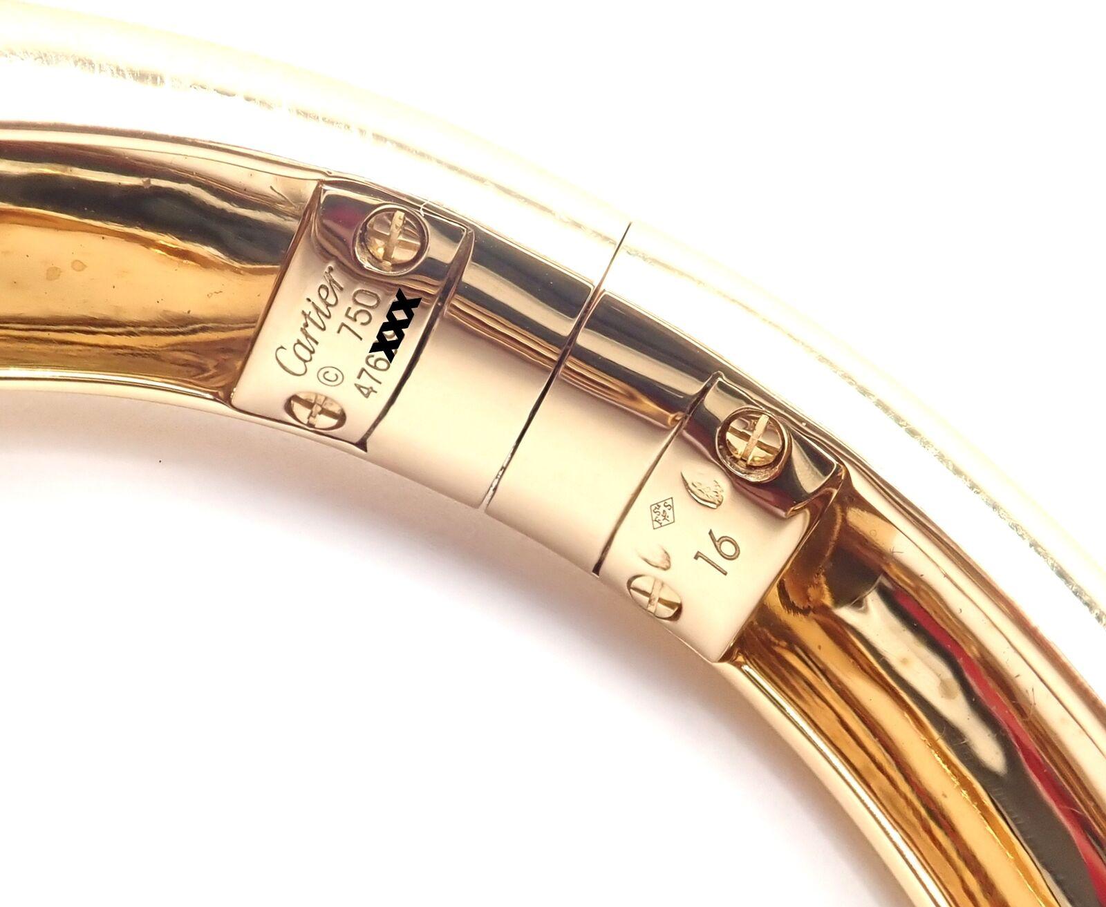 Cartier Bracelet jonc Panthère Tavorite en or jaune et onyx, taille 16 en vente 1