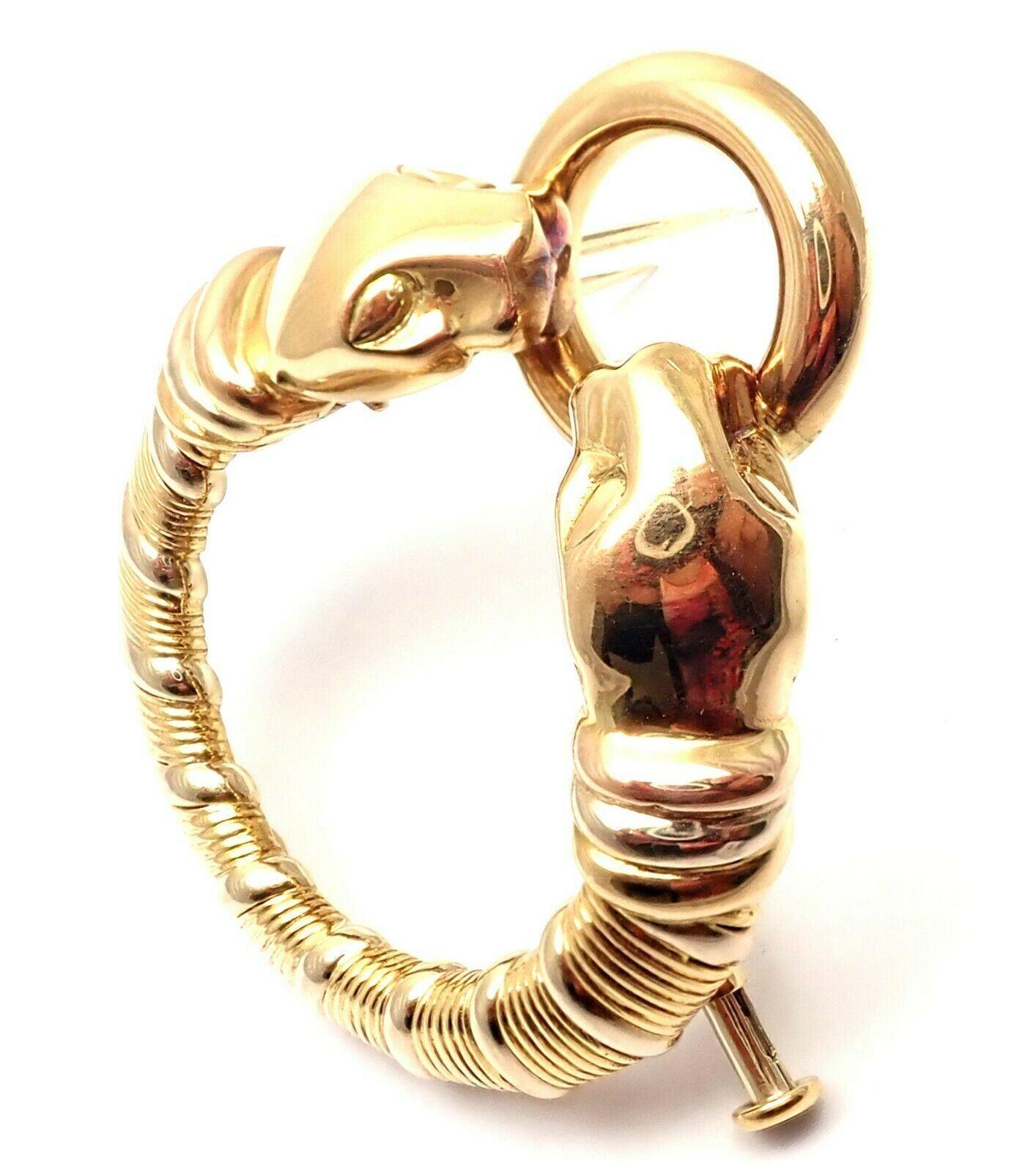 18k Tri-Color (Yellow, White, Rose) Gold   Panther Pin Brooch by Cartier. Part of Cartier's infamous 