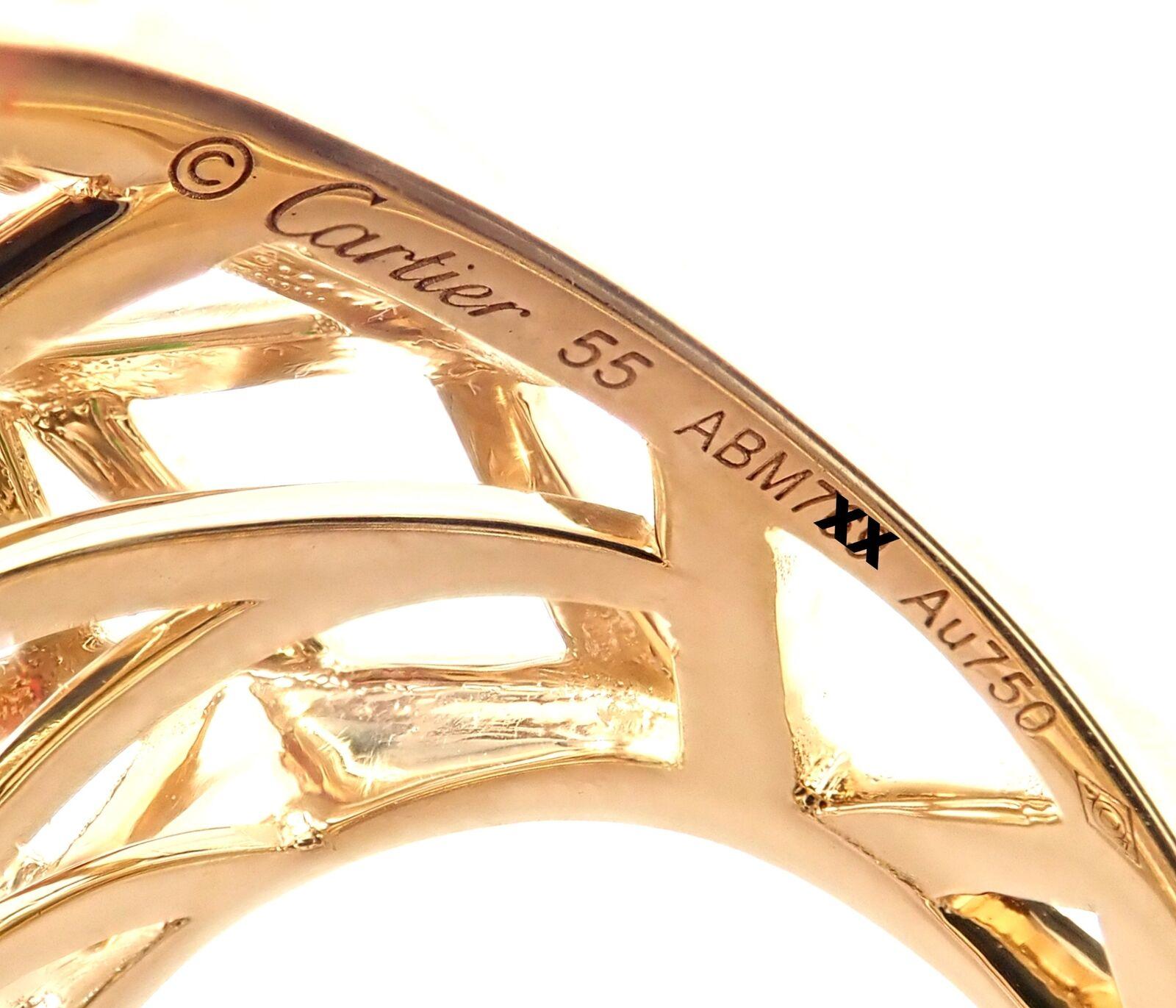 Cartier Großer Ring, Panther Panthere Tsavorit Onyx Gelbgold für Damen oder Herren im Angebot