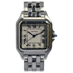 Cartier Panther Ref. 1310 Edelstahl Mid Size Quarz-Armbanduhr, Mid Size