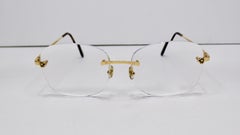 Cartier Panther Rimless Glasses circa 1980s