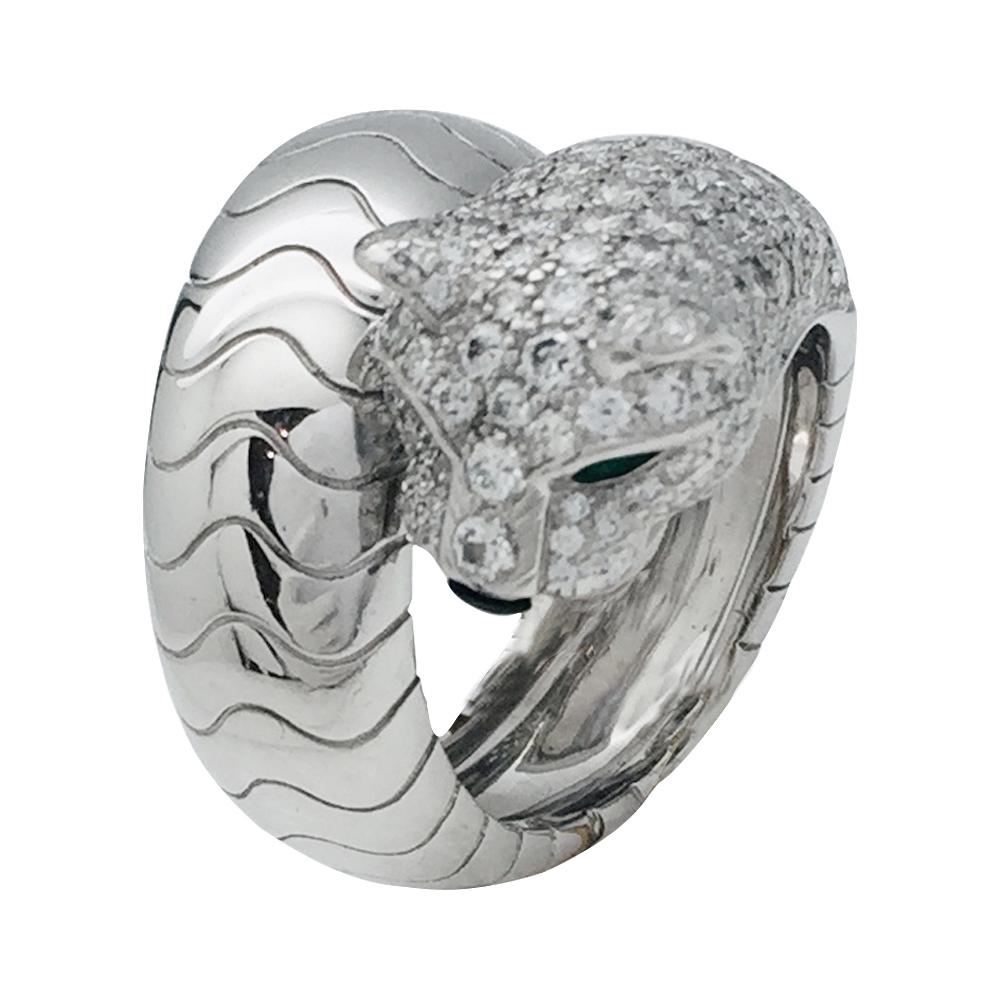 A white gold Cartier ring, 