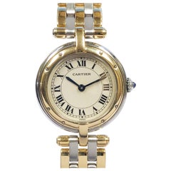 Cartier Panther Ronde Ladies 18 Karat and Steel Quartz Wristwatch