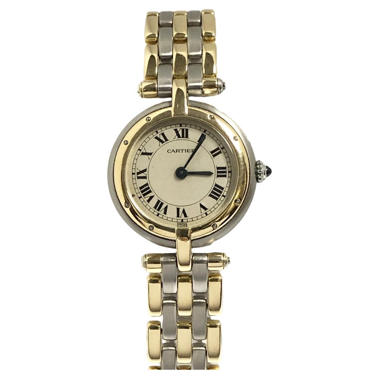 Cartier Panther Ronde Steel and Gold Ladies Quartz Wrist Watch at 1stDibs