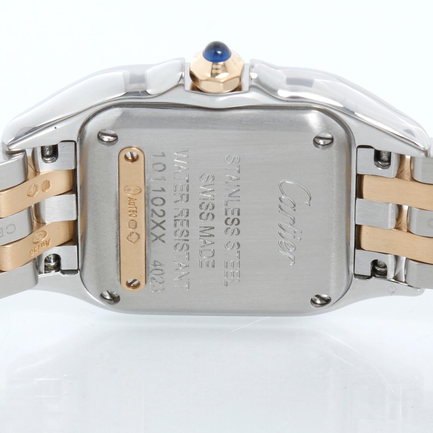 Cartier Panther Small 2-Tone Steel & Gold Panthere Watch 4023 In Excellent Condition In Dallas, TX