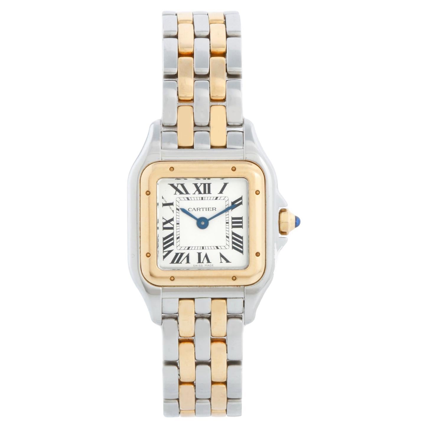 Cartier Panther Small 2-Tone Steel & Gold Panthere Watch 4023 W2PN0006 For Sale
