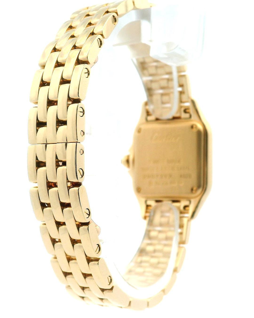 Cartier Panther Kleine WGPN0008 18k Gelbgold Damenuhr 2