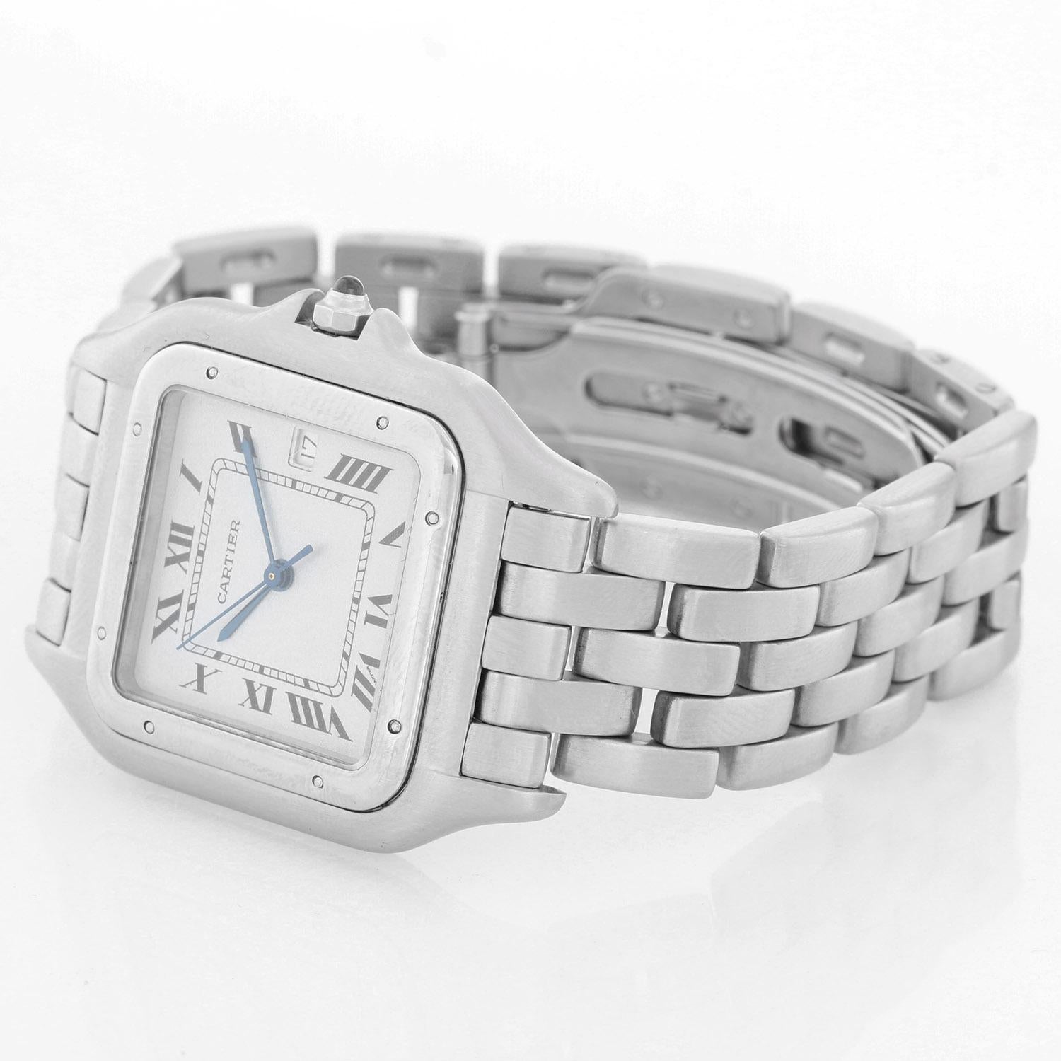 Cartier Panther Stainless Steel Men's Quartz Watch with Date 1
