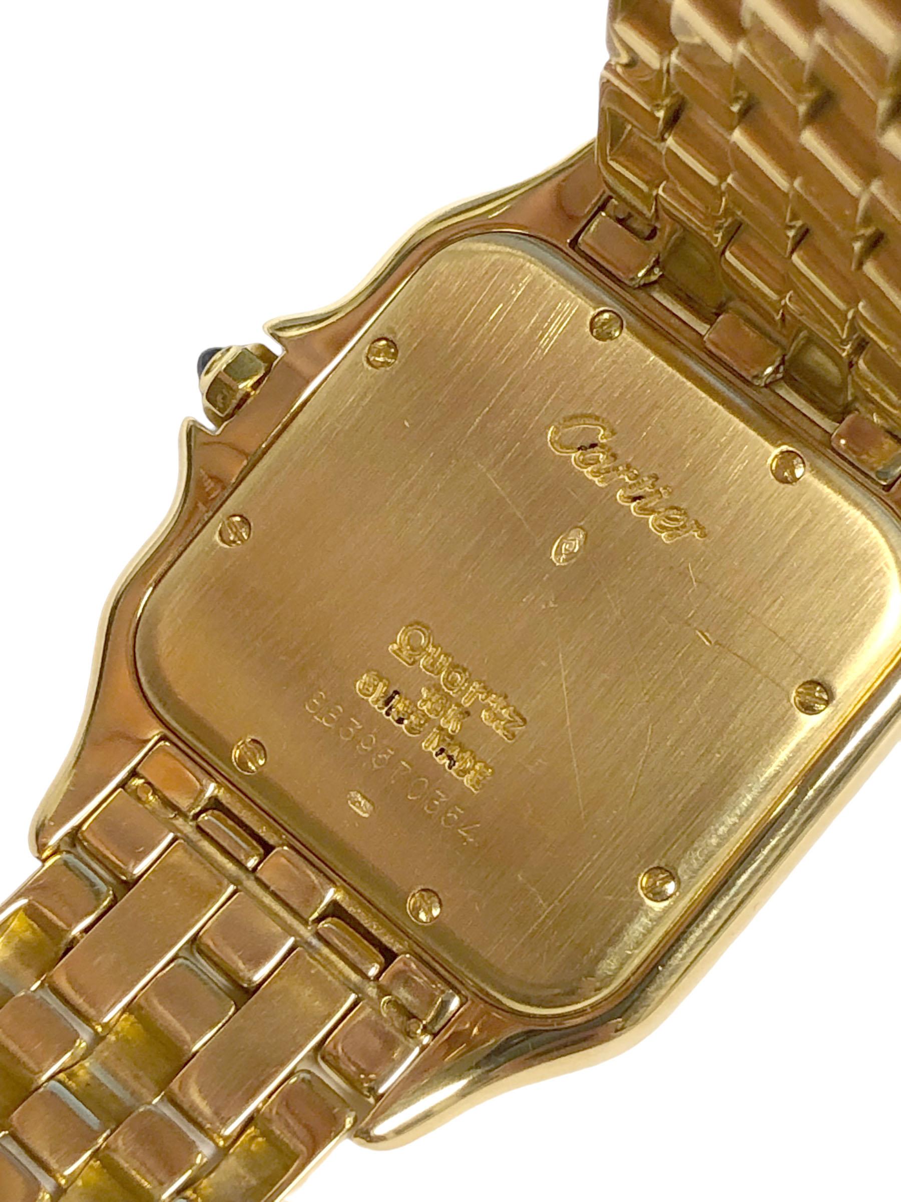 Cartier Montre-bracelet Jumbo Panthère en or jaune Excellent état - En vente à Chicago, IL