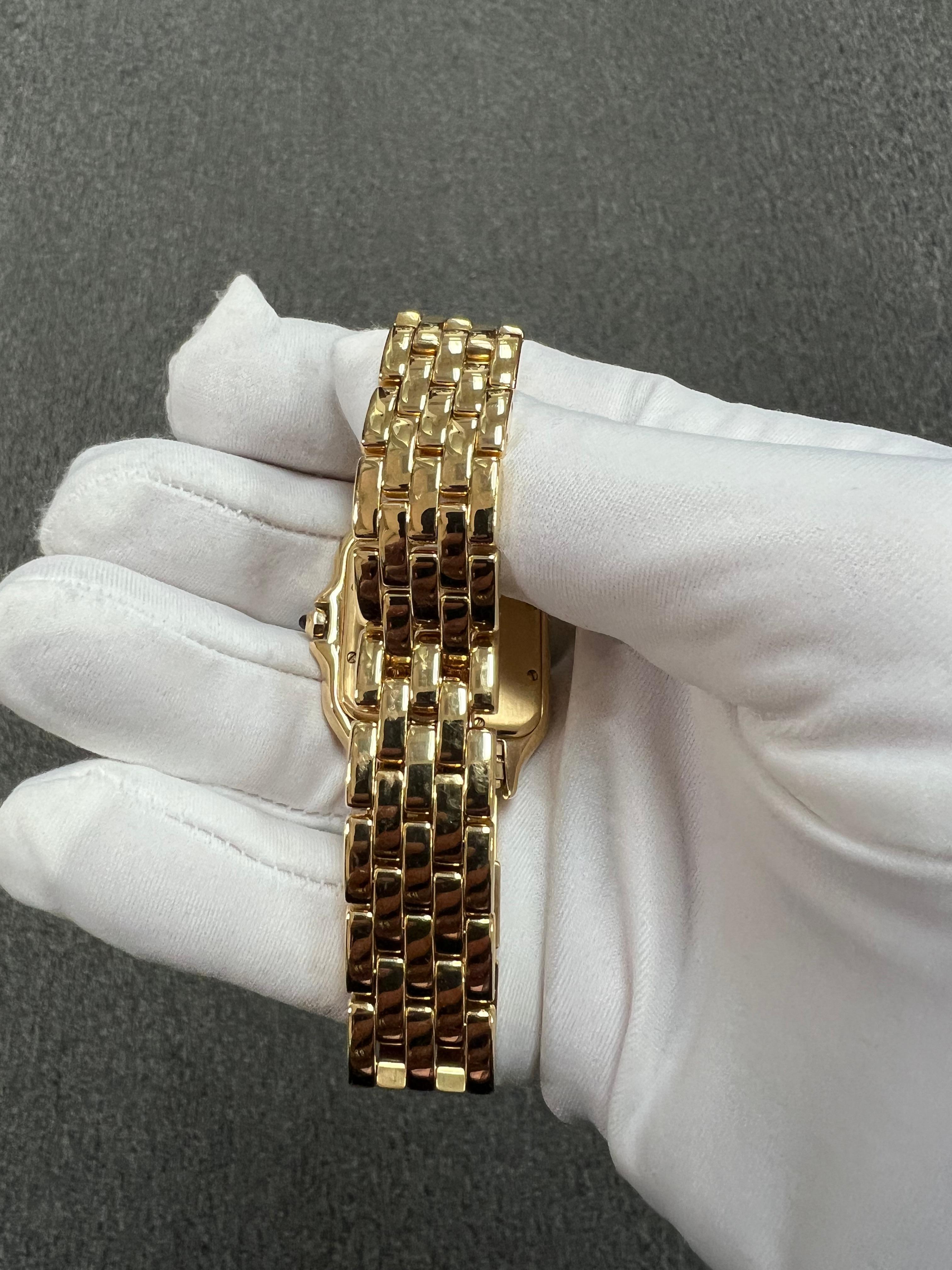 Cartier Panther Yellow Gold Quartz Wristwatch With Date 4