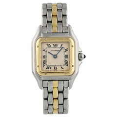 Cartier Panthere 1057917 Einreihige Damenuhrkasten-Papiere