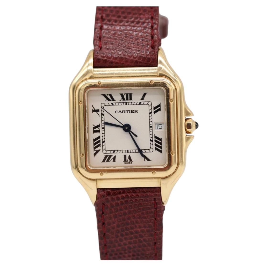 Cartier Panthère 1060 – Cartier Cougar 887904 – Or jaune 18 carats – 33 mm – Quartz