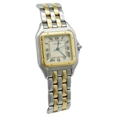 Cartier Panthere 1100 2 Midsize Two Tone Ladies Watch