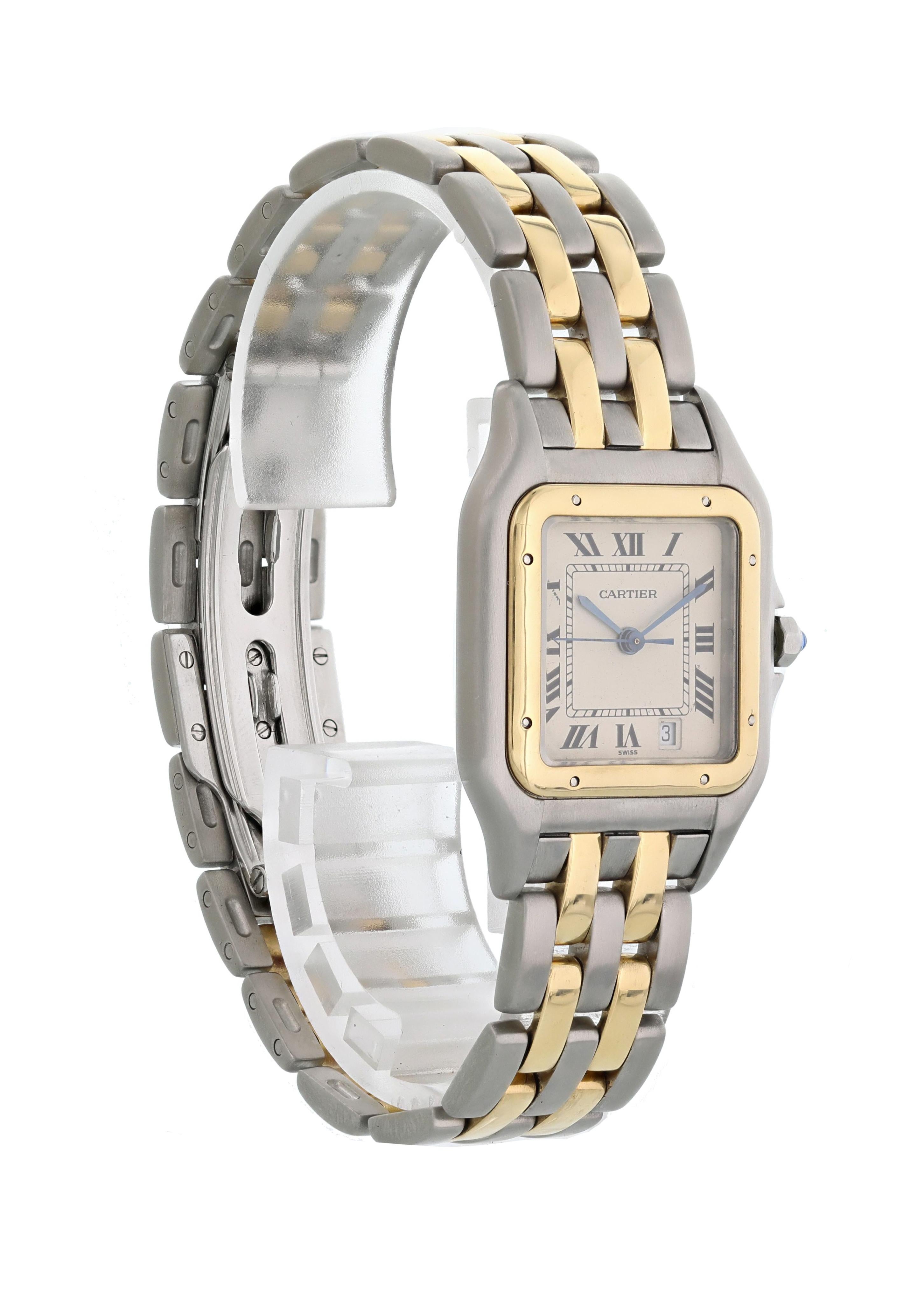Cartier Panthere 1100 Midsize Ladies Watch In Excellent Condition In New York, NY