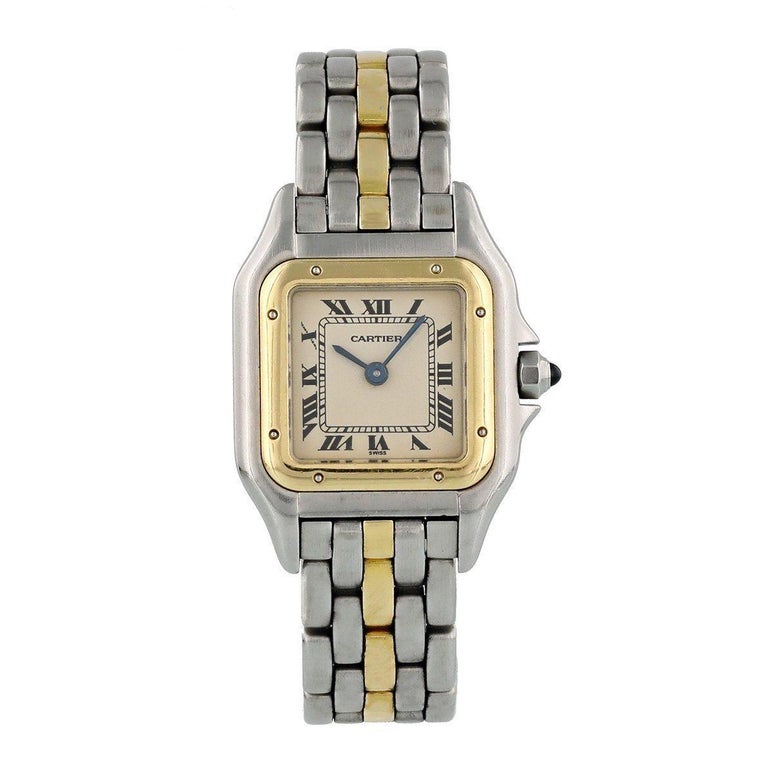 Women's Cartier Panthere 1120 One Row Ladies Watch For Sale