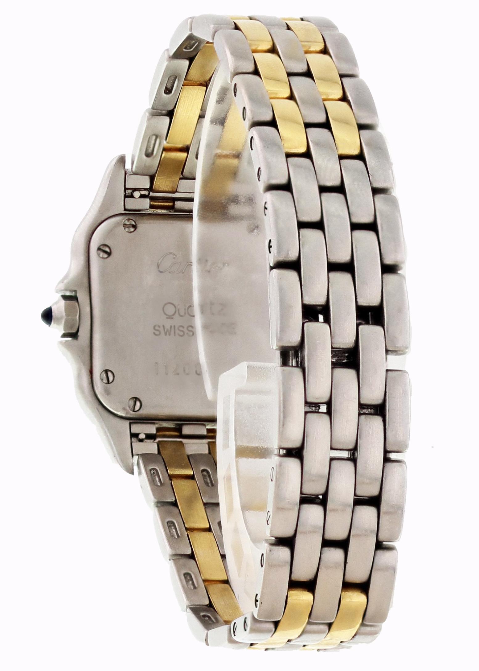 Cartier Panthere 112000R Two-Tone Ladies Watch In Excellent Condition In New York, NY